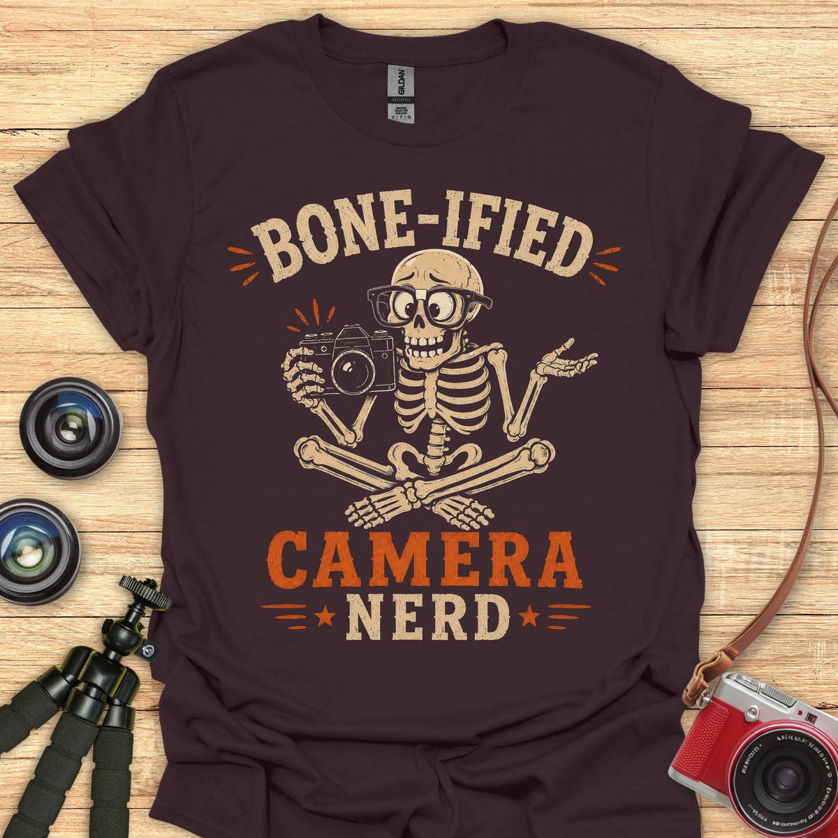 Bone-ified Camera Nerd T-Shirt