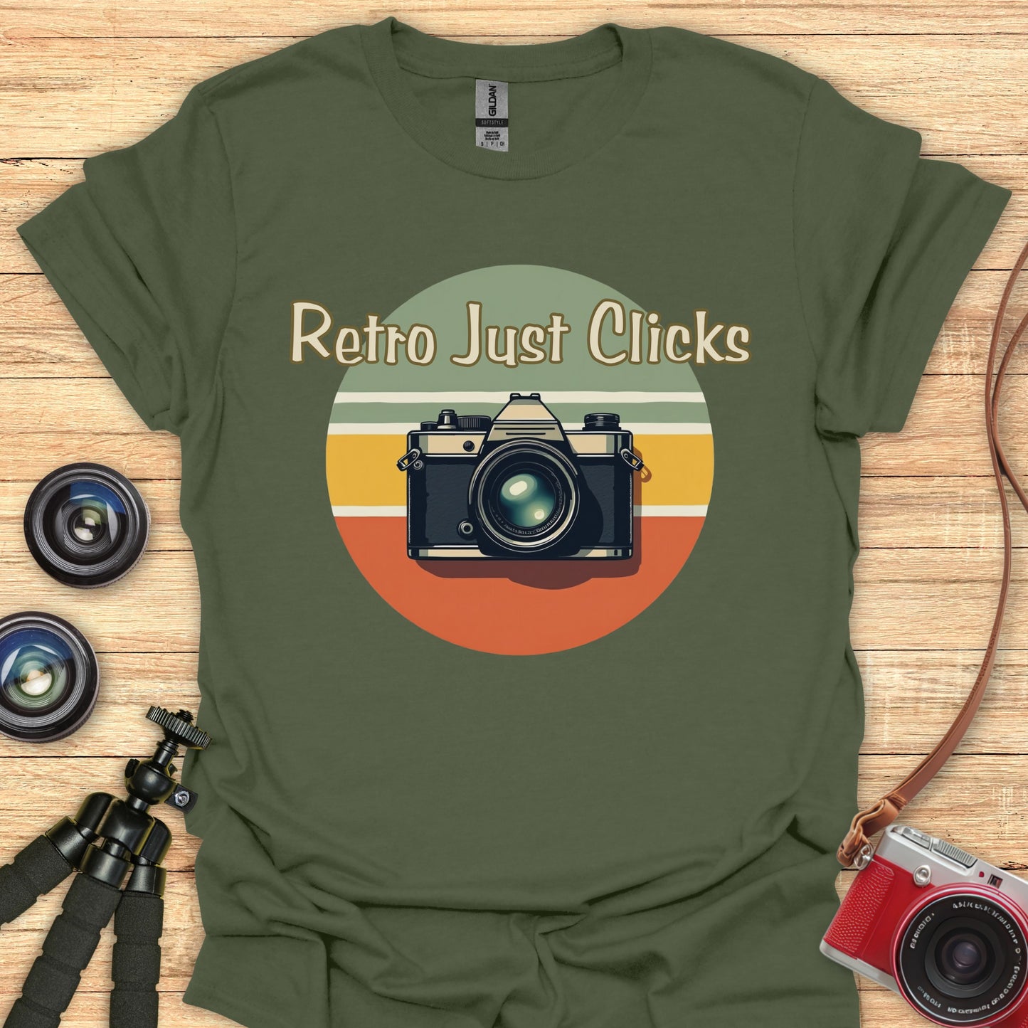 Retro Just Clicks T-Shirt