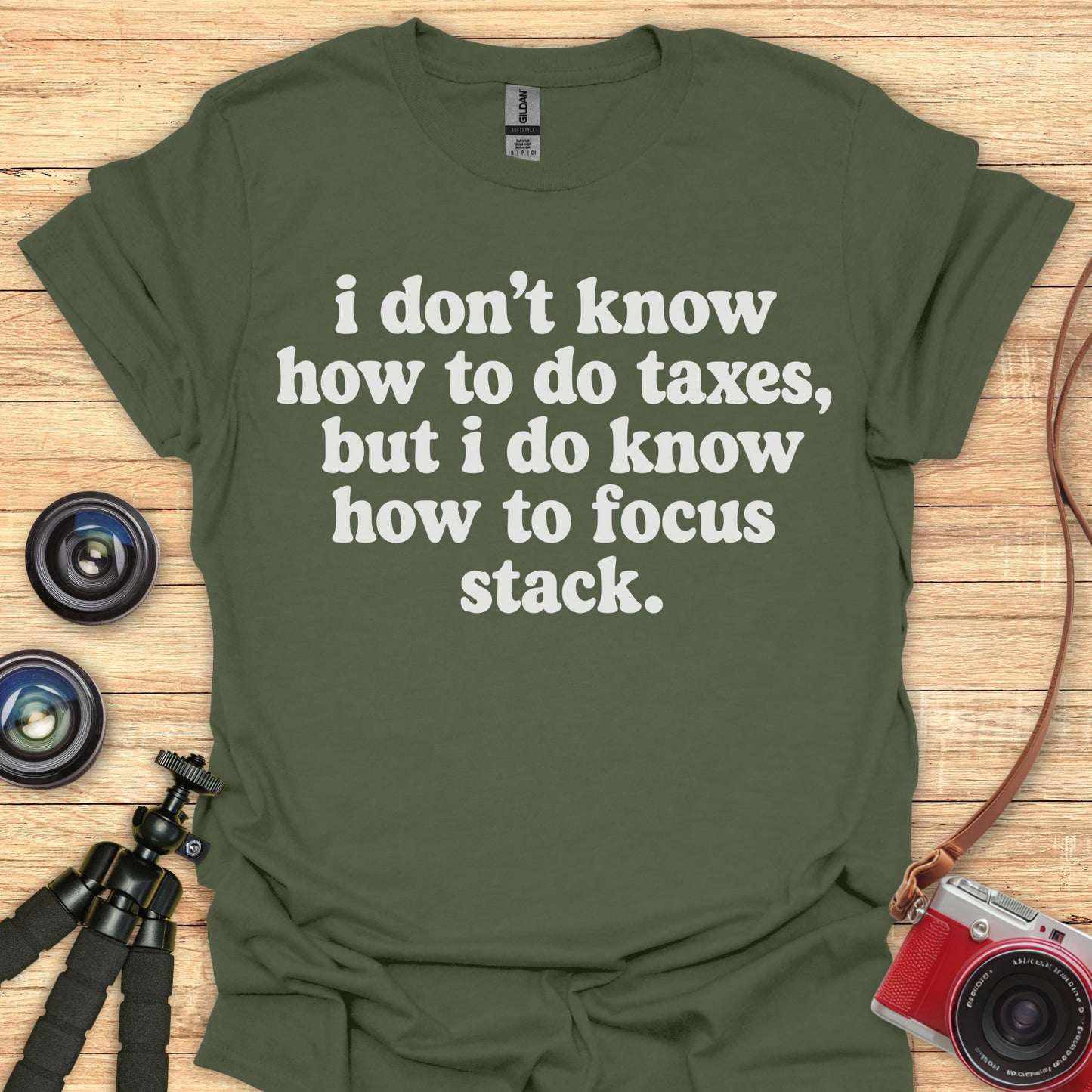 I Know How To Focus Stack T-Shirt
