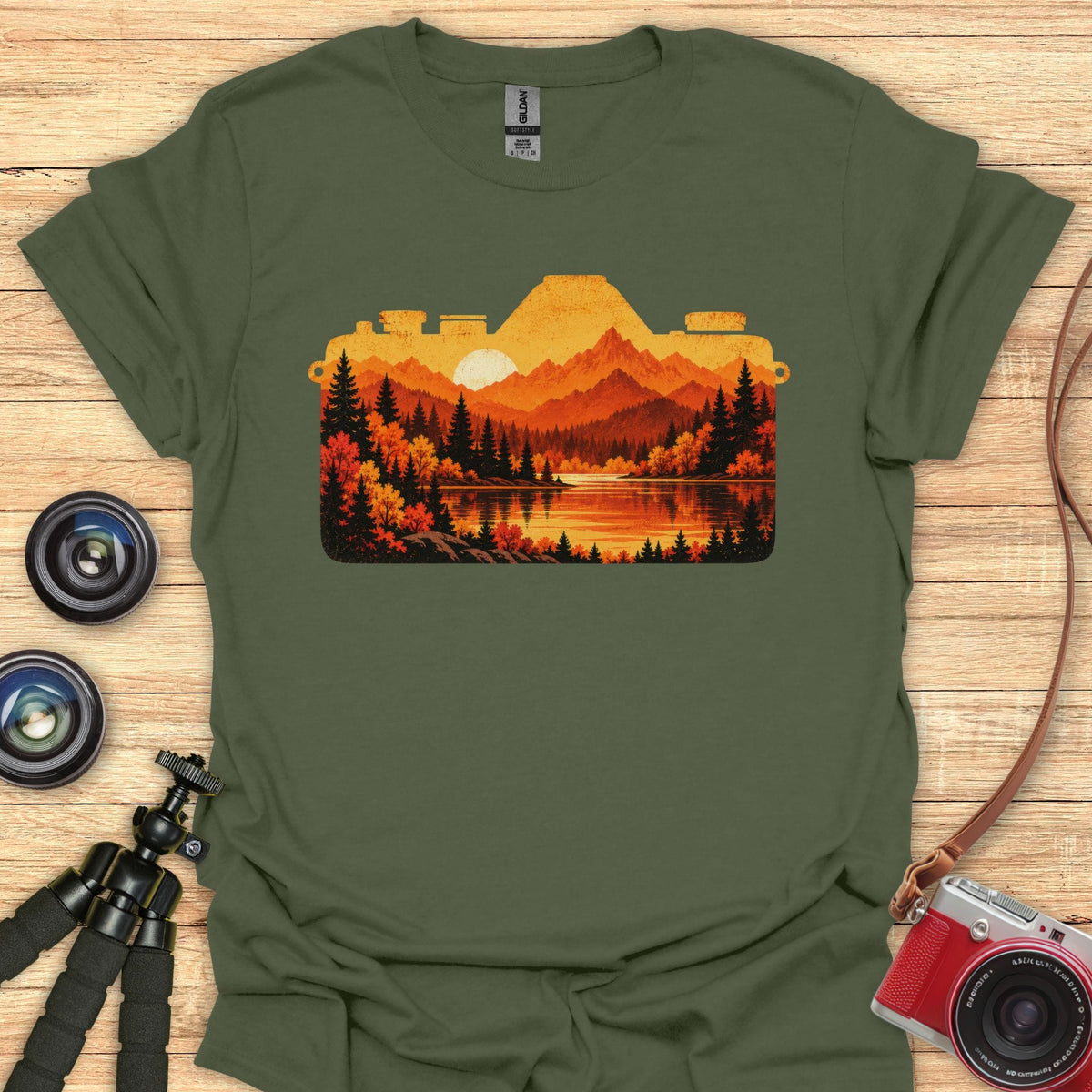 Fall Double Exposed T-Shirt