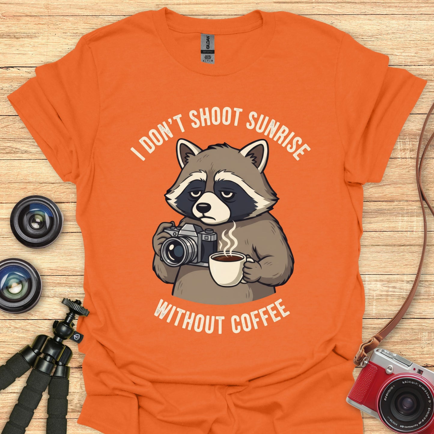I Don’t Shoot Sunrise Without Coffee T-Shirt