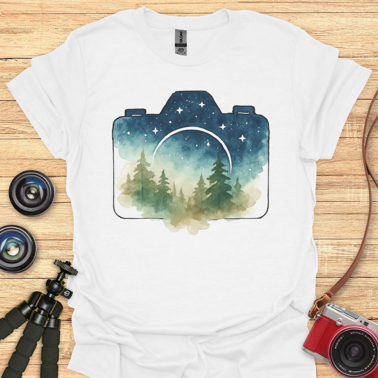 Double Exposed DSLR T-Shirt
