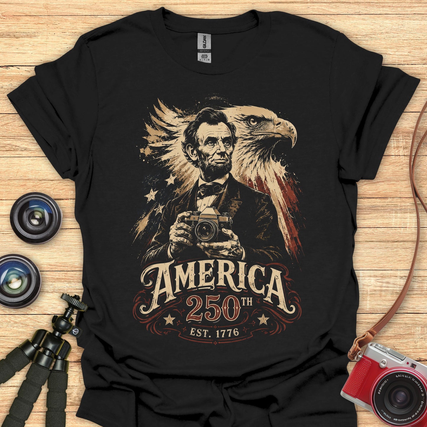 Lincoln Eagle Photographer T-Shirt