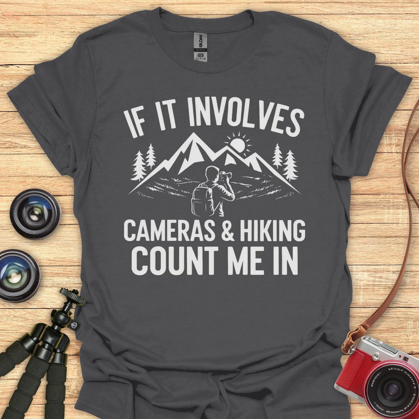Cameras And Hiking T-Shirt