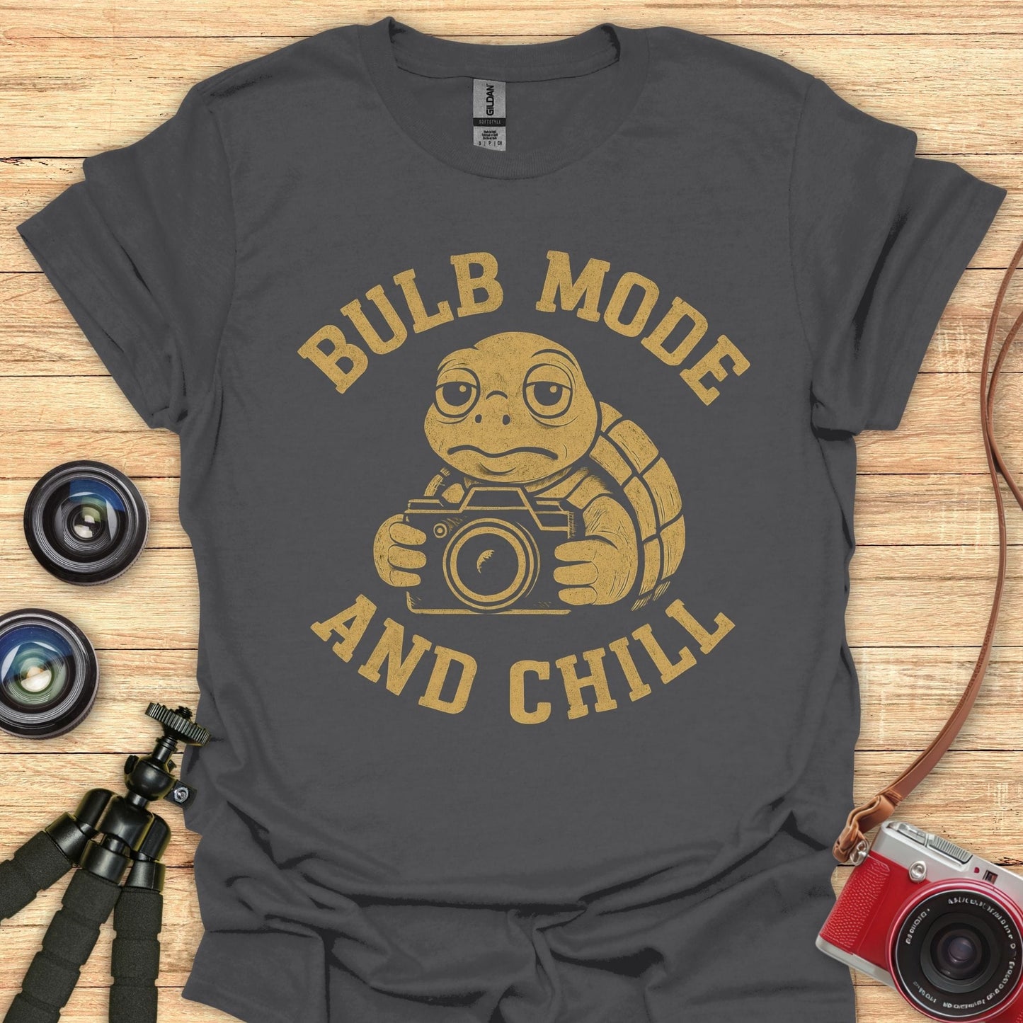 Bulb Mode Chill Turtle T-Shirt