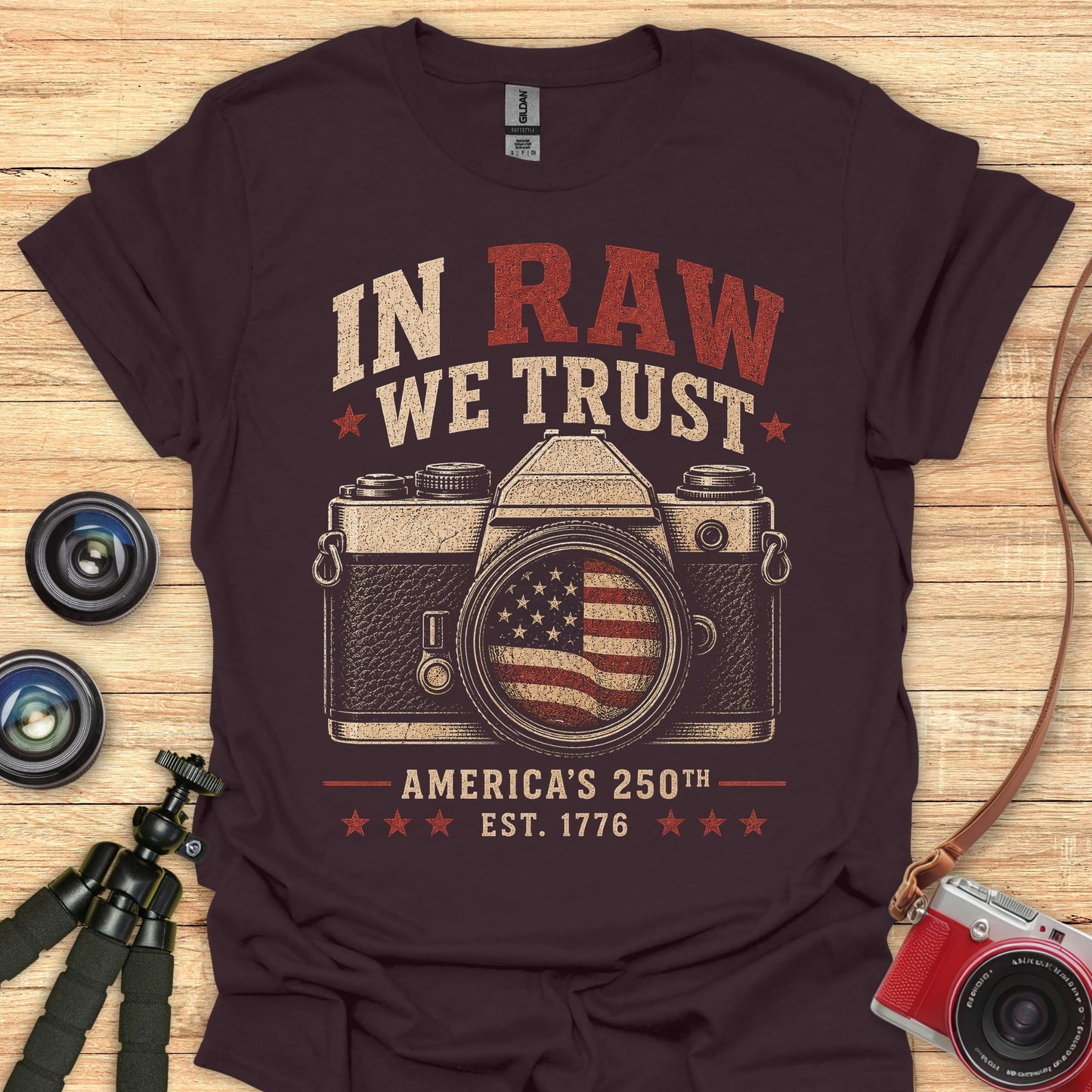 In RAW We Trust USA 250 T-Shirt
