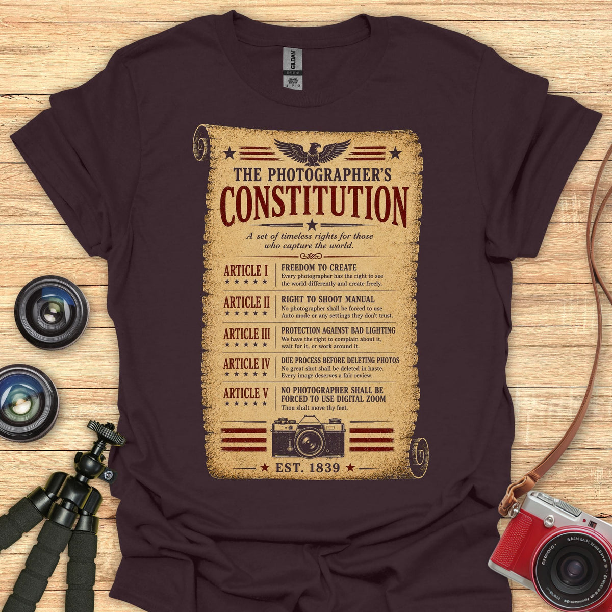 Photographer's Constitution T-Shirt