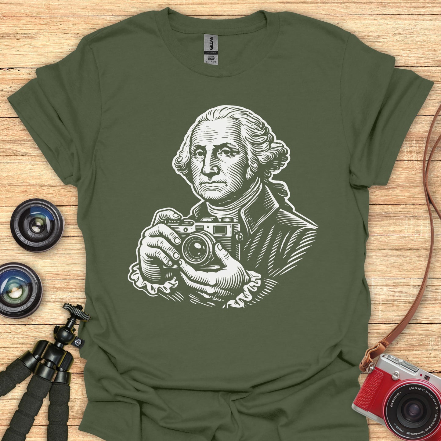 Washington With Camera T-Shirt