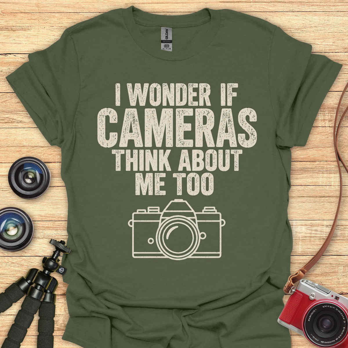 Cameras Thinking T-Shirt