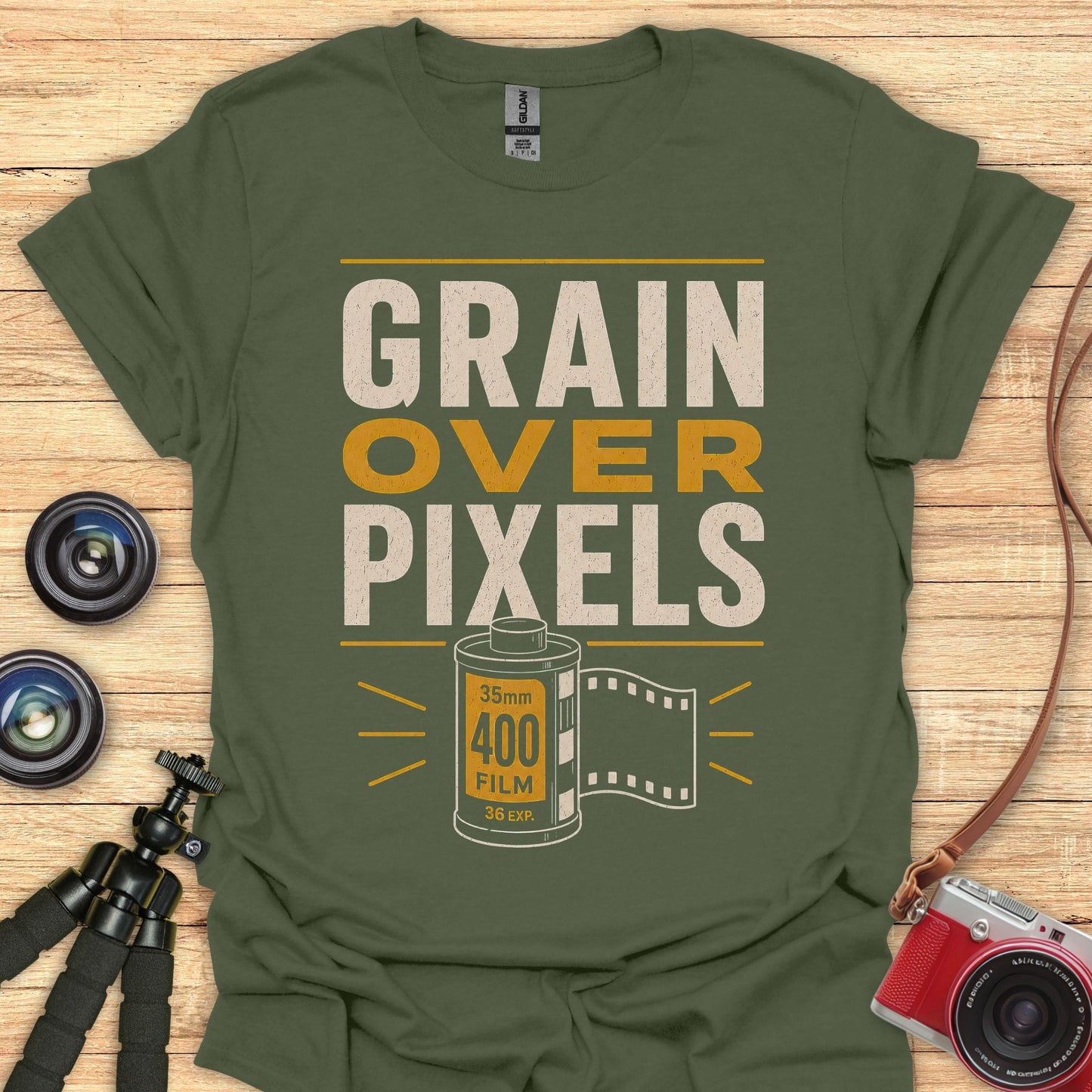 Grain Over Pixels T-Shirt