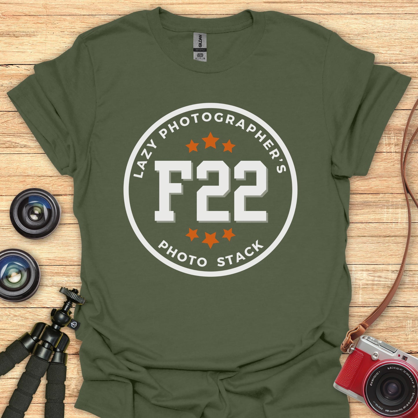 Lazy Photo Stack T‑Shirt