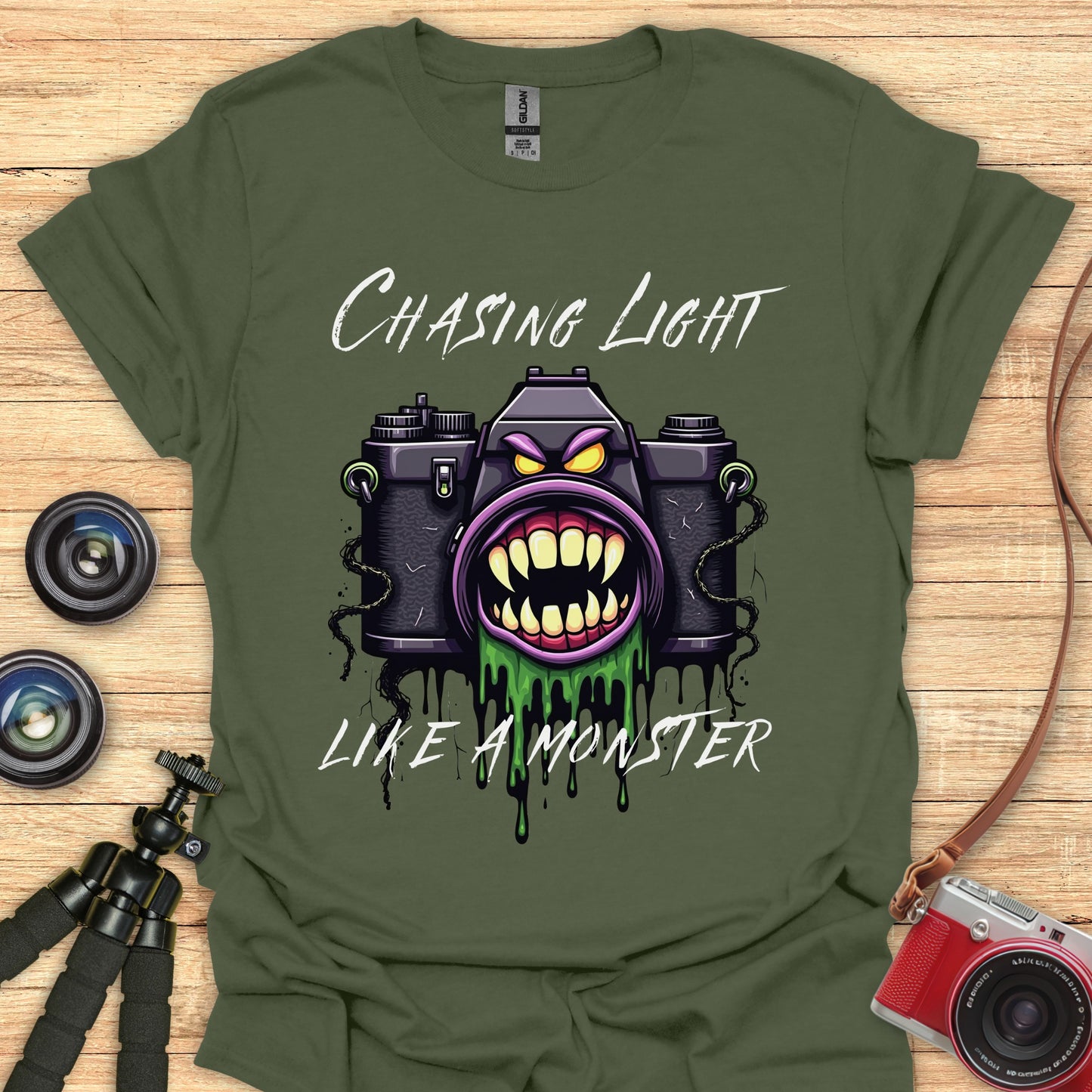 Chasing Light Like A Monster T-Shirt