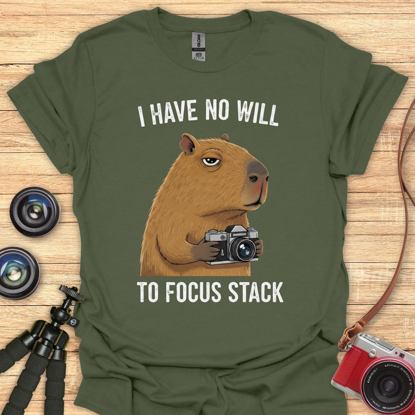 No Will To Focus Stack T-Shirt