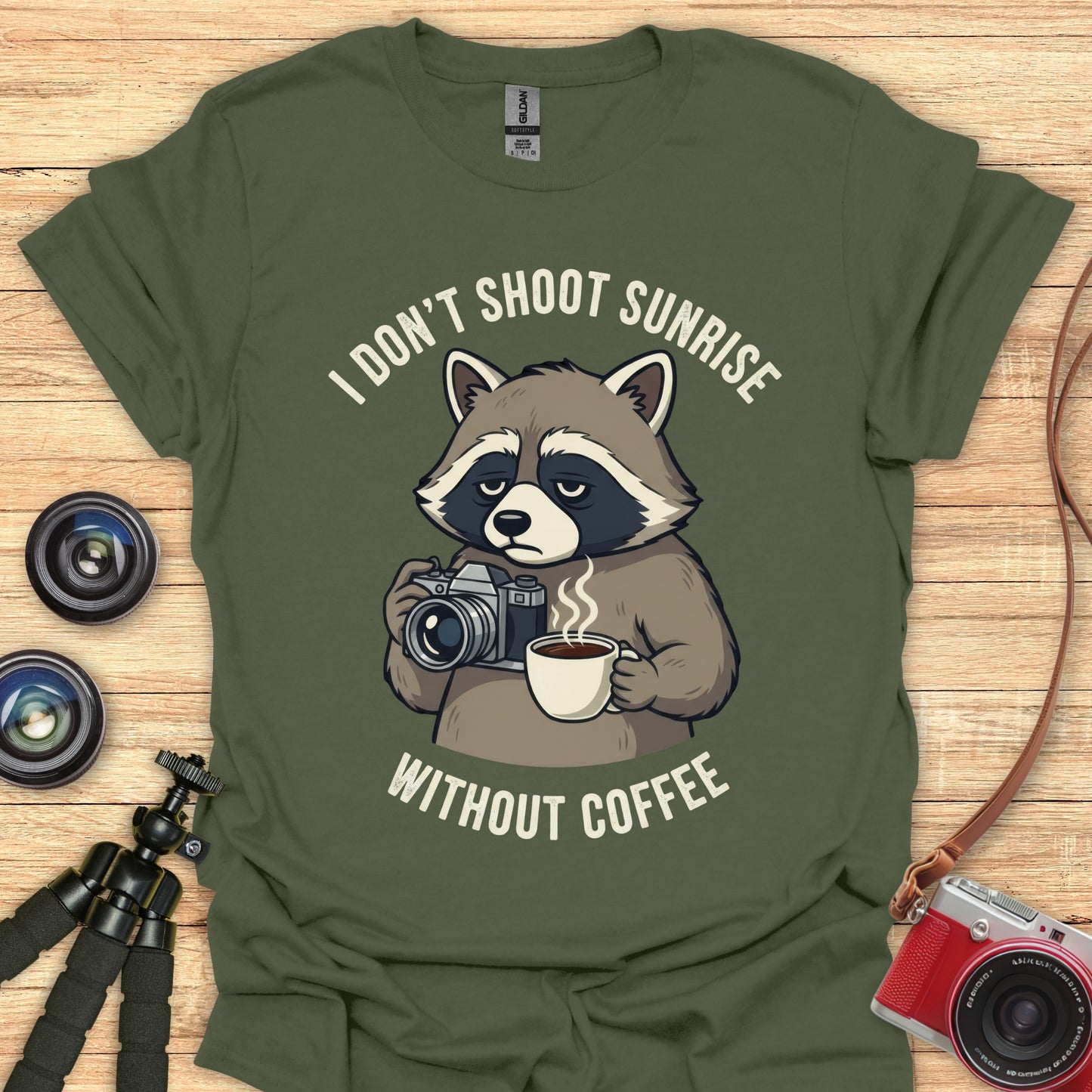 I Don’t Shoot Sunrise Without Coffee T-Shirt