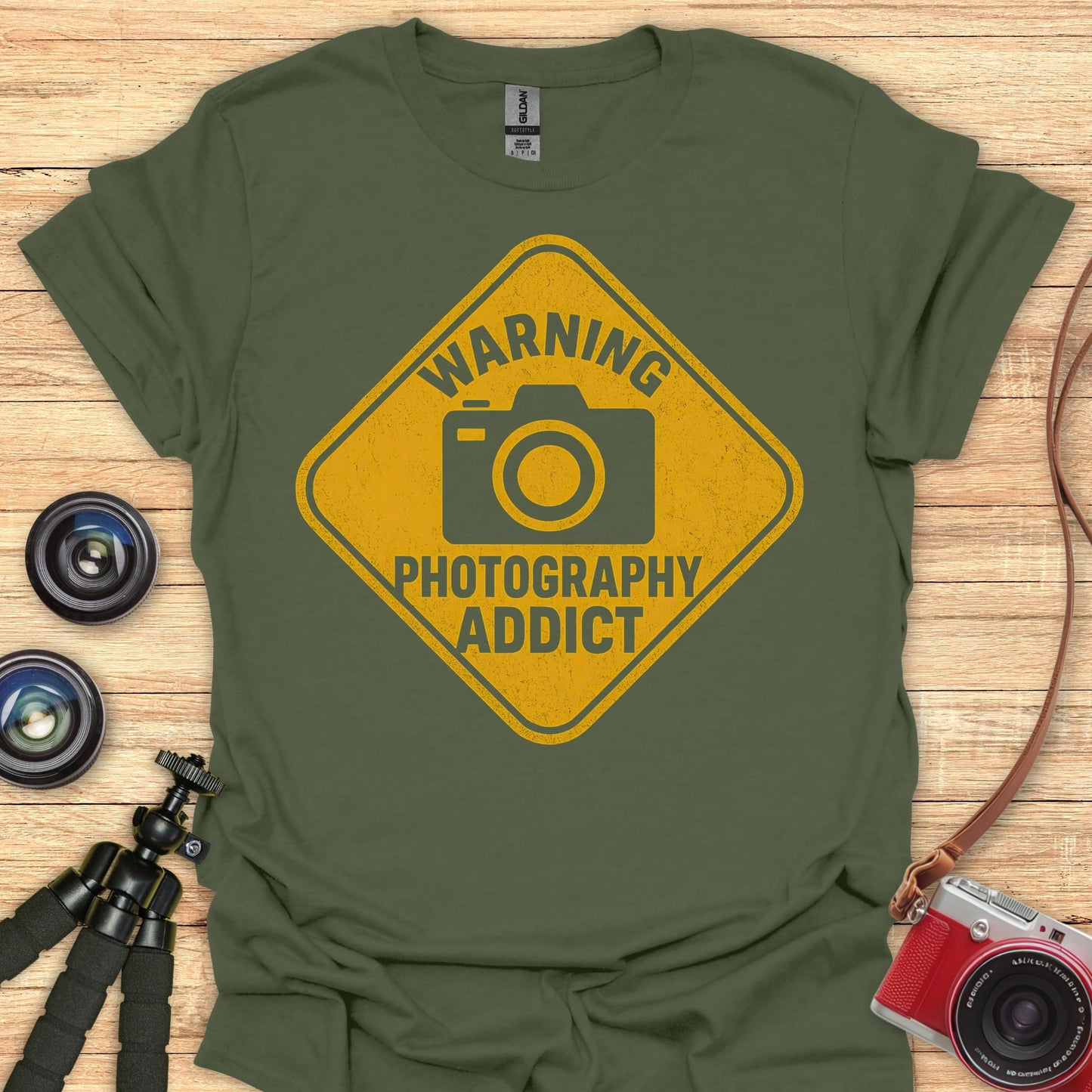 Warning Photography Addict T-Shirt