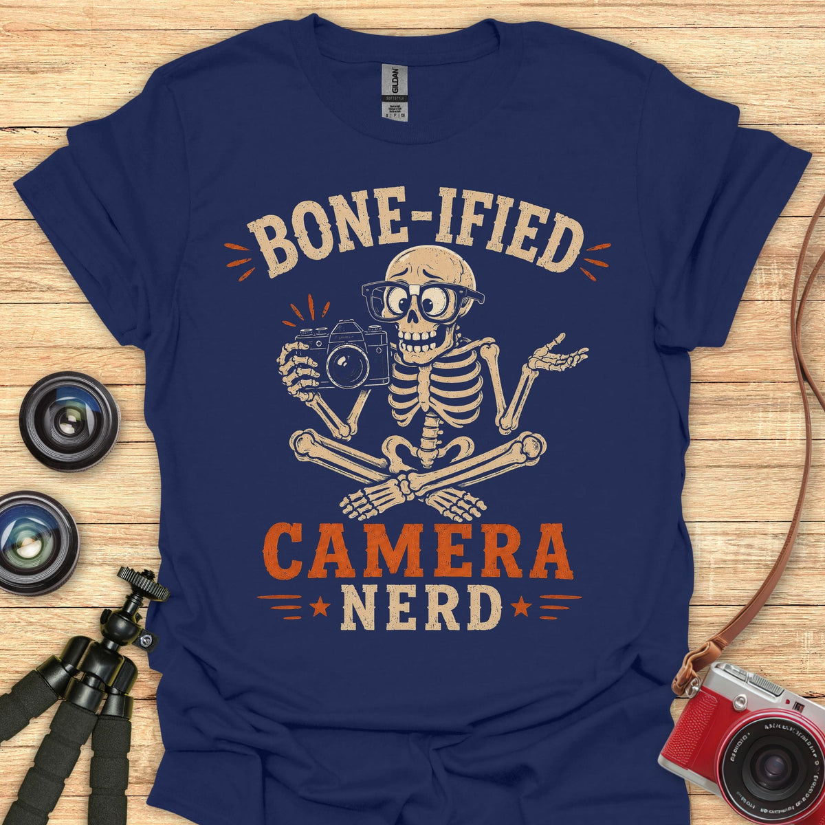 Bone-ified Camera Nerd T-Shirt
