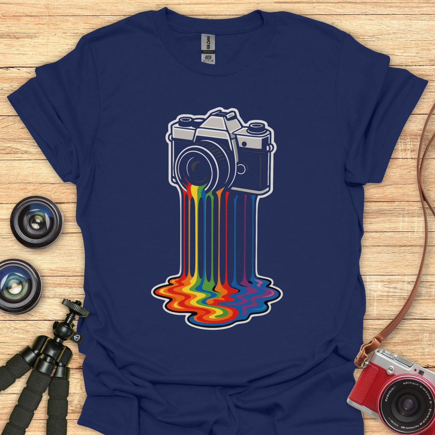 Color Drip Cam T-Shirt