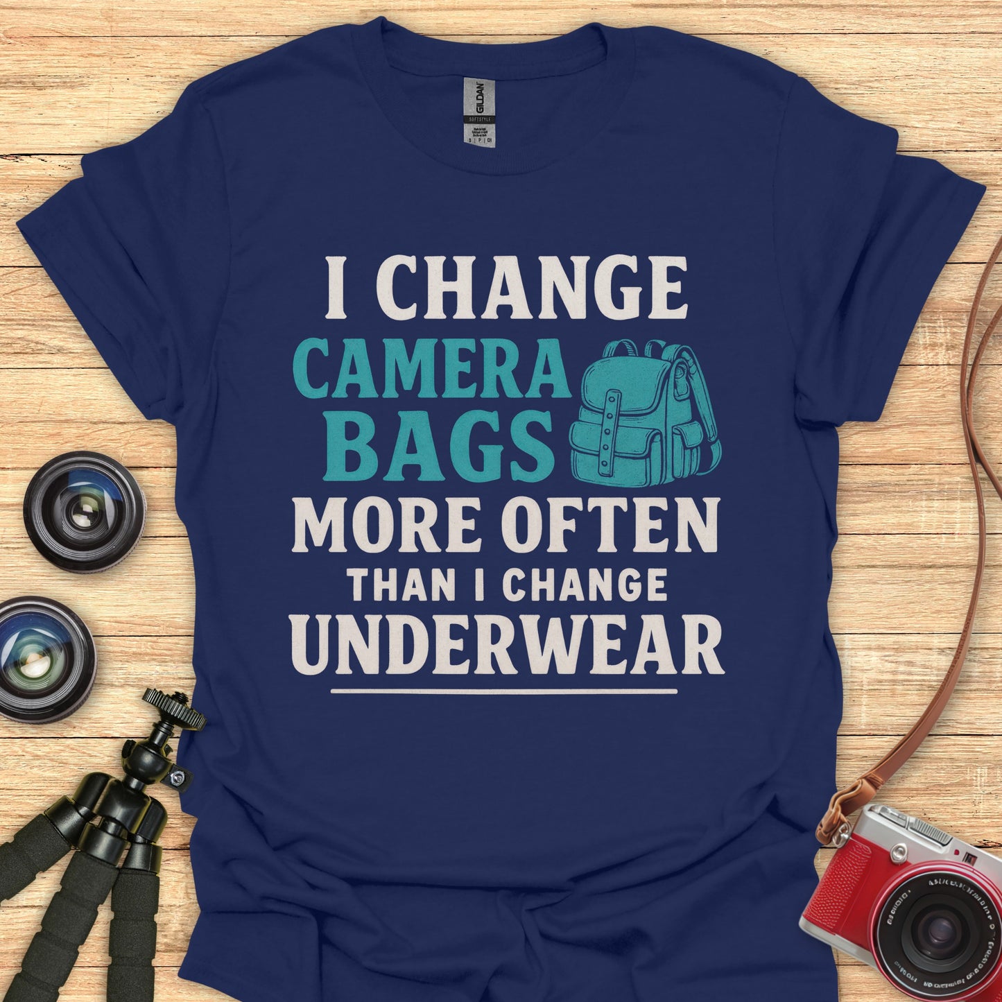 Change Camera Bags T-Shirt