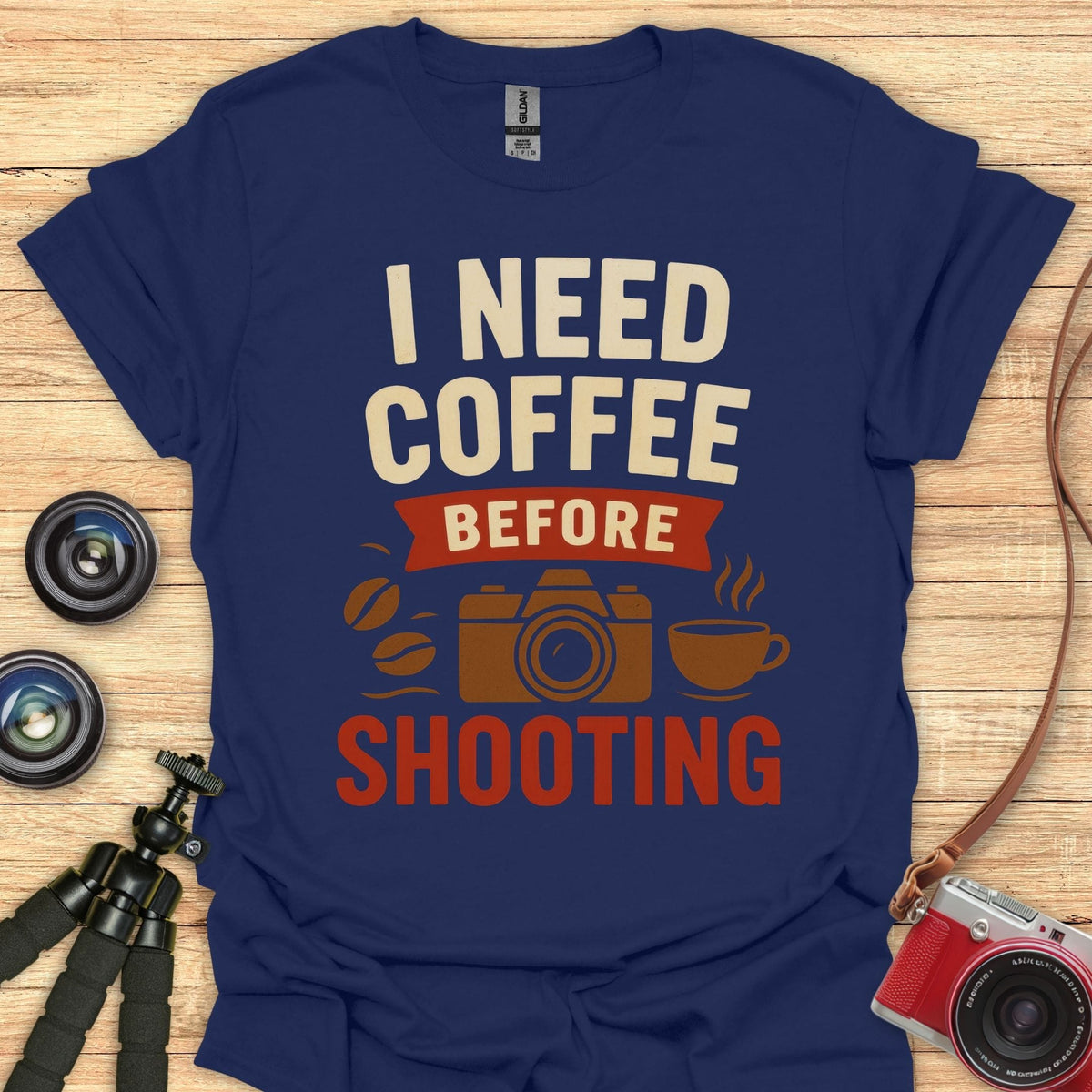 Coffee Before Shooting T-Shirt