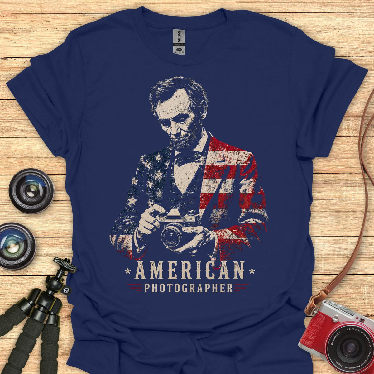 American Photographer Lincoln Pensive T-Shirt