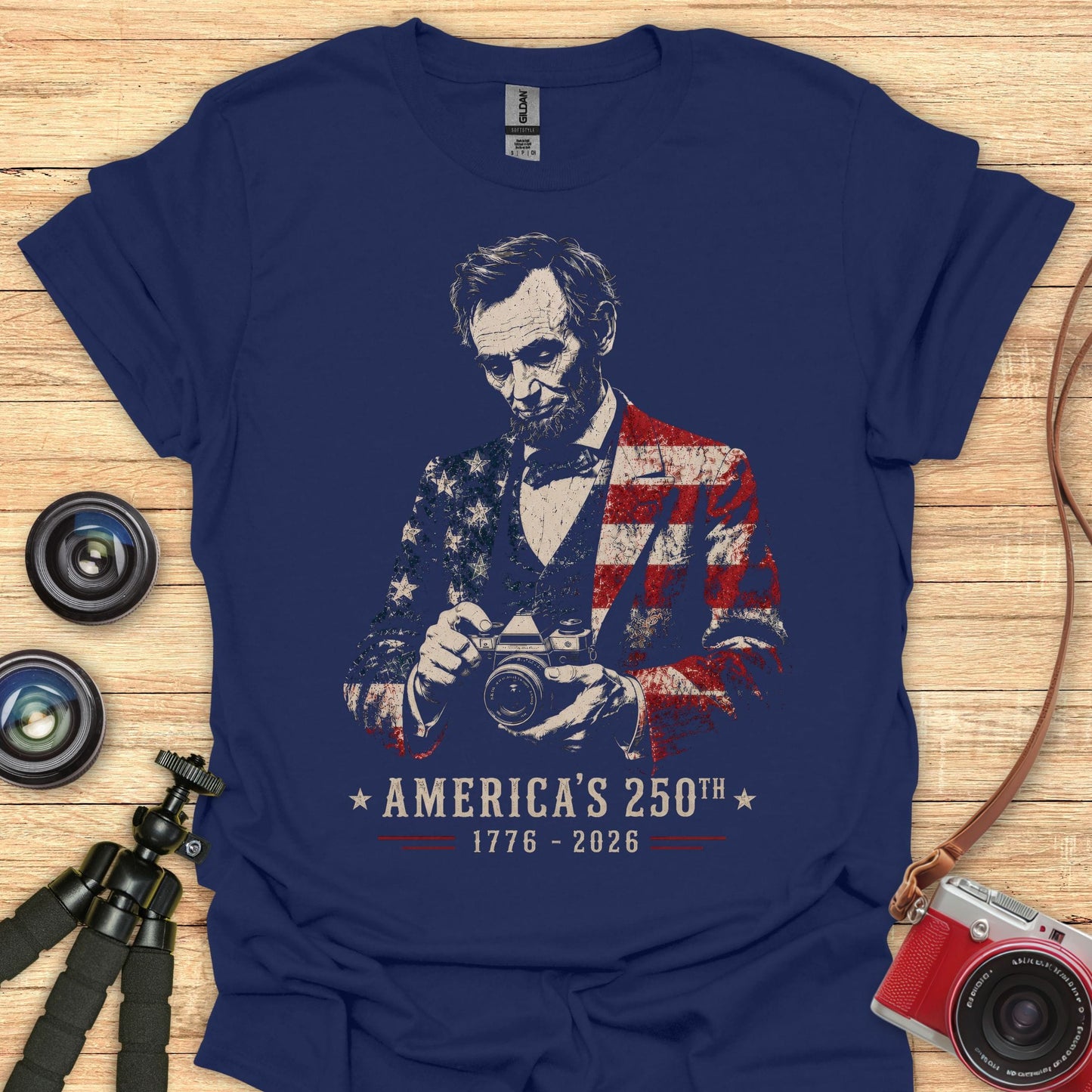 Lincoln 250 Double Exposure T-Shirt
