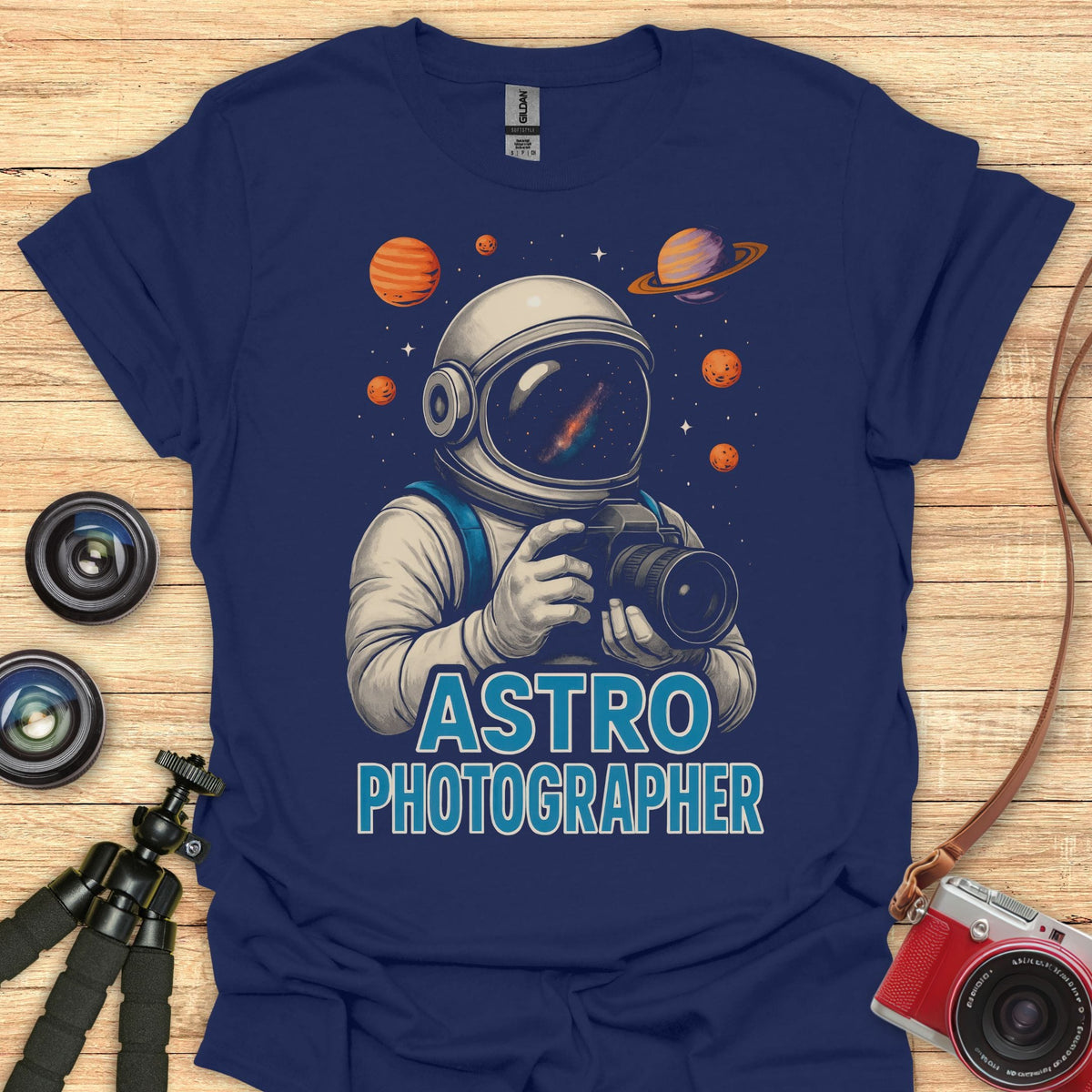 Astro Photographer In Space T-Shirt