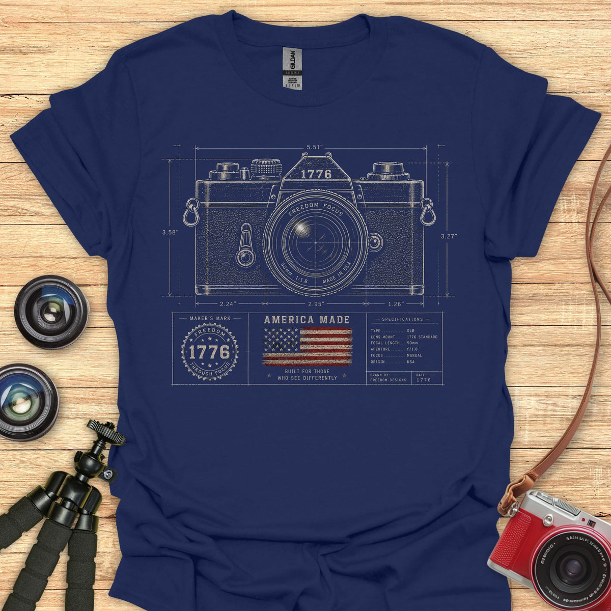 Freedom Focus Blueprint T-Shirt