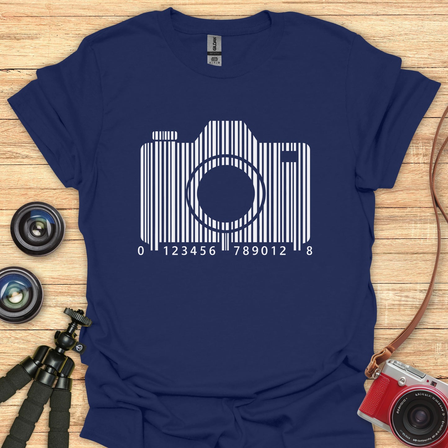 Camera UPC Code T-Shirt