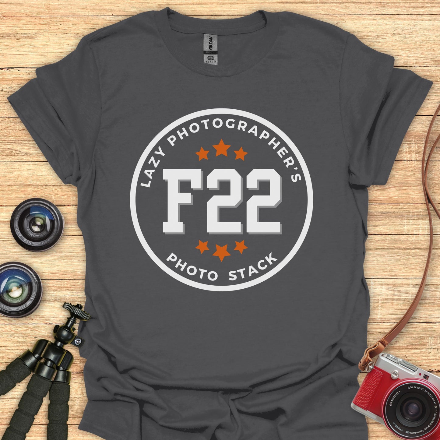 Lazy Photo Stack T‑Shirt