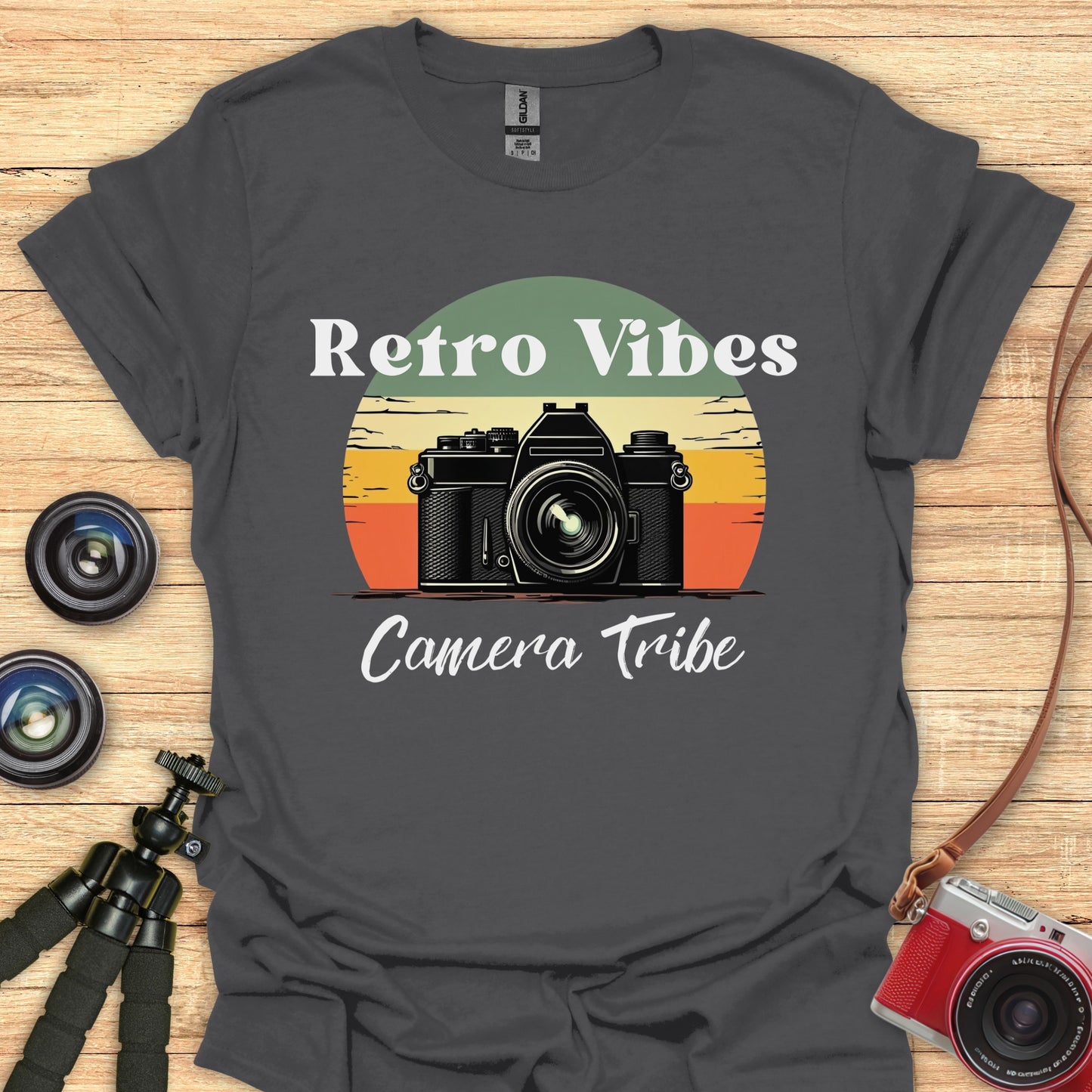 Retro Vibes Camera Tribe T-Shirt