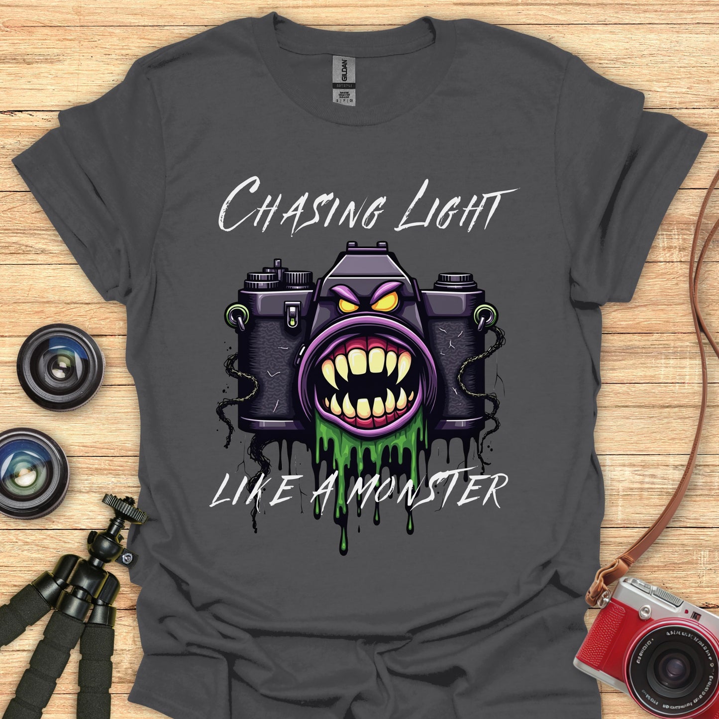 Chasing Light Like A Monster T-Shirt
