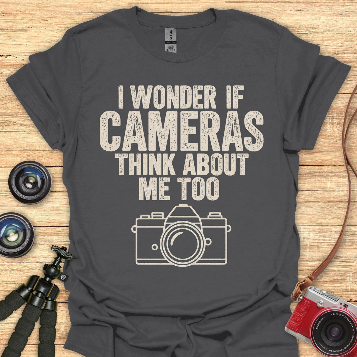 Cameras Thinking T-Shirt