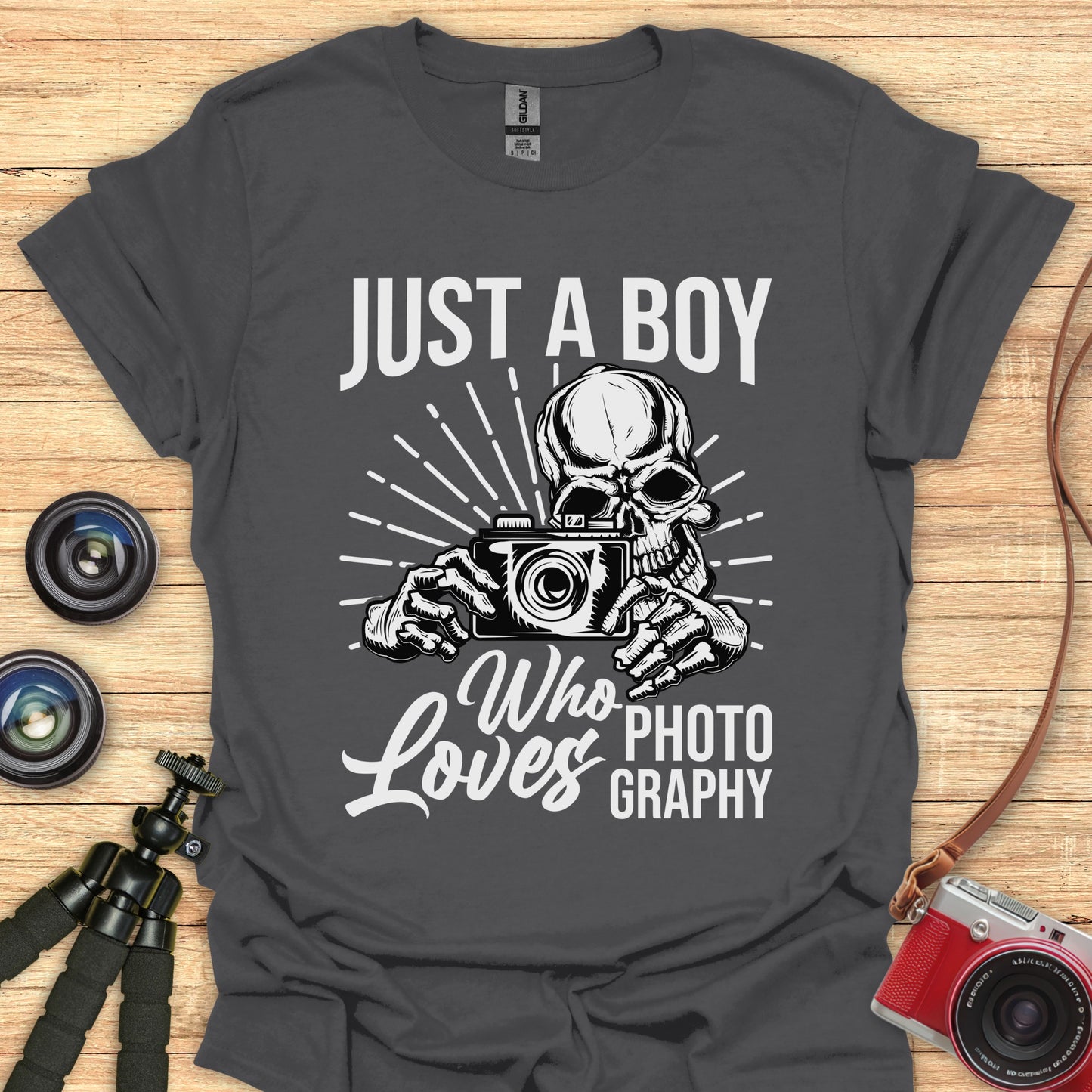 Just A Boy Who Loves Photography T-Shirt