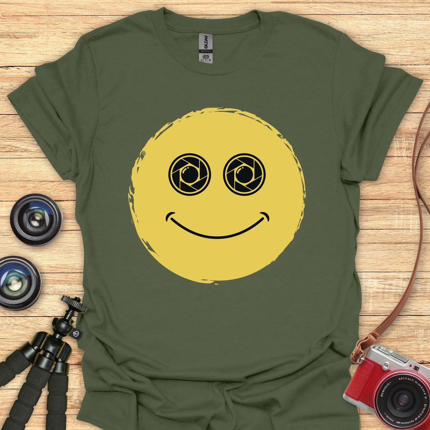 Aperture Eyes Smiley Face T-Shirt