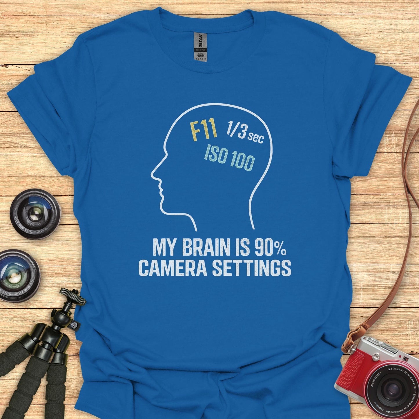 Camera Settings Brain T-Shirt