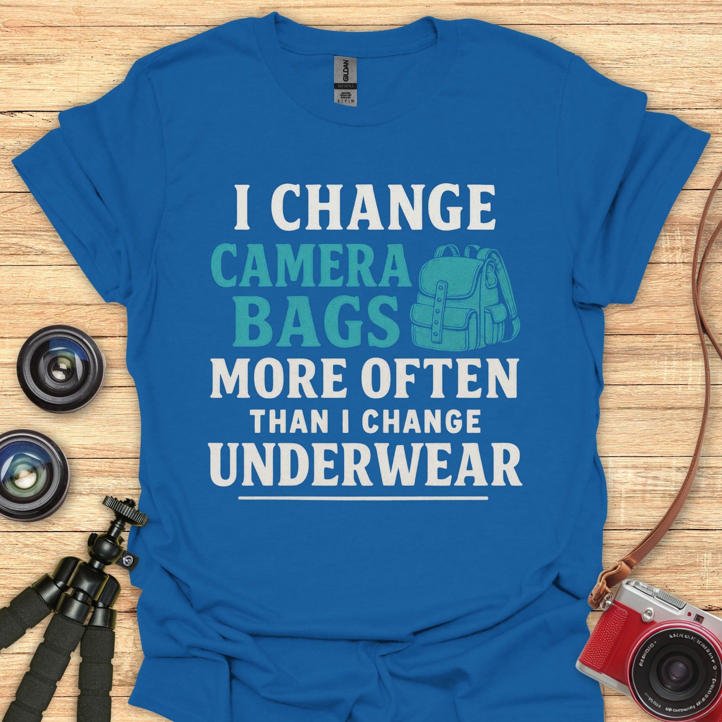 Change Camera Bags T-Shirt