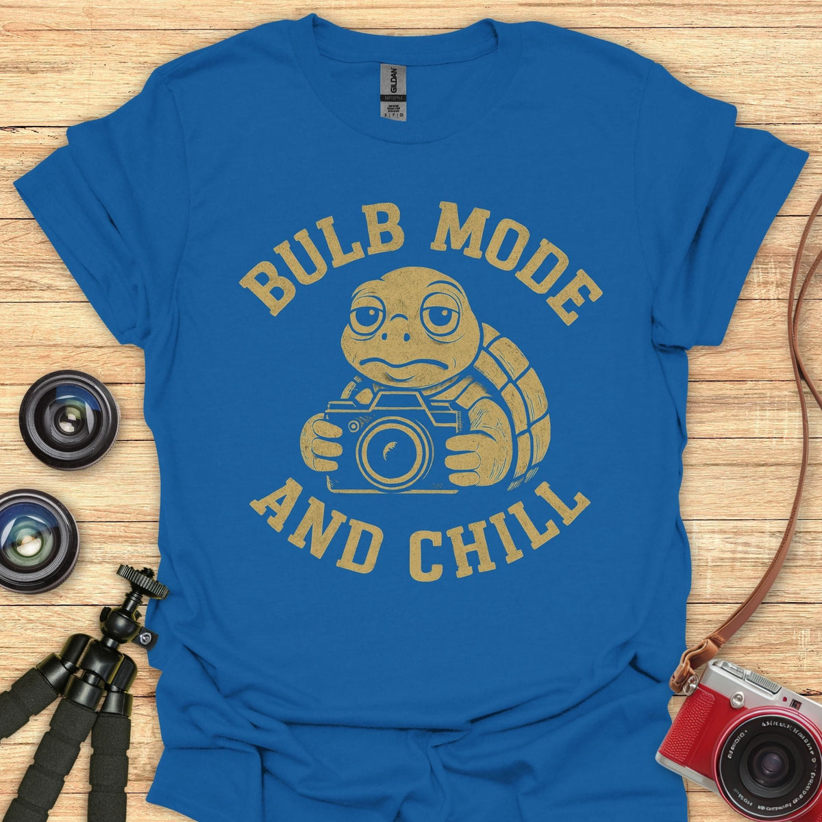 Bulb Mode Chill Turtle T-Shirt