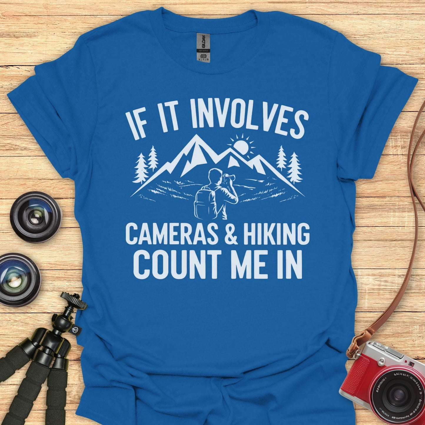 Cameras And Hiking T-Shirt