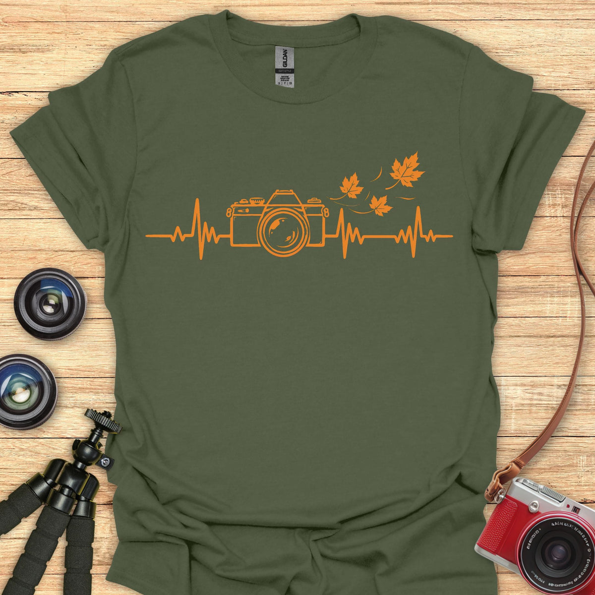 Fall Photo Heartbeat T-Shirt