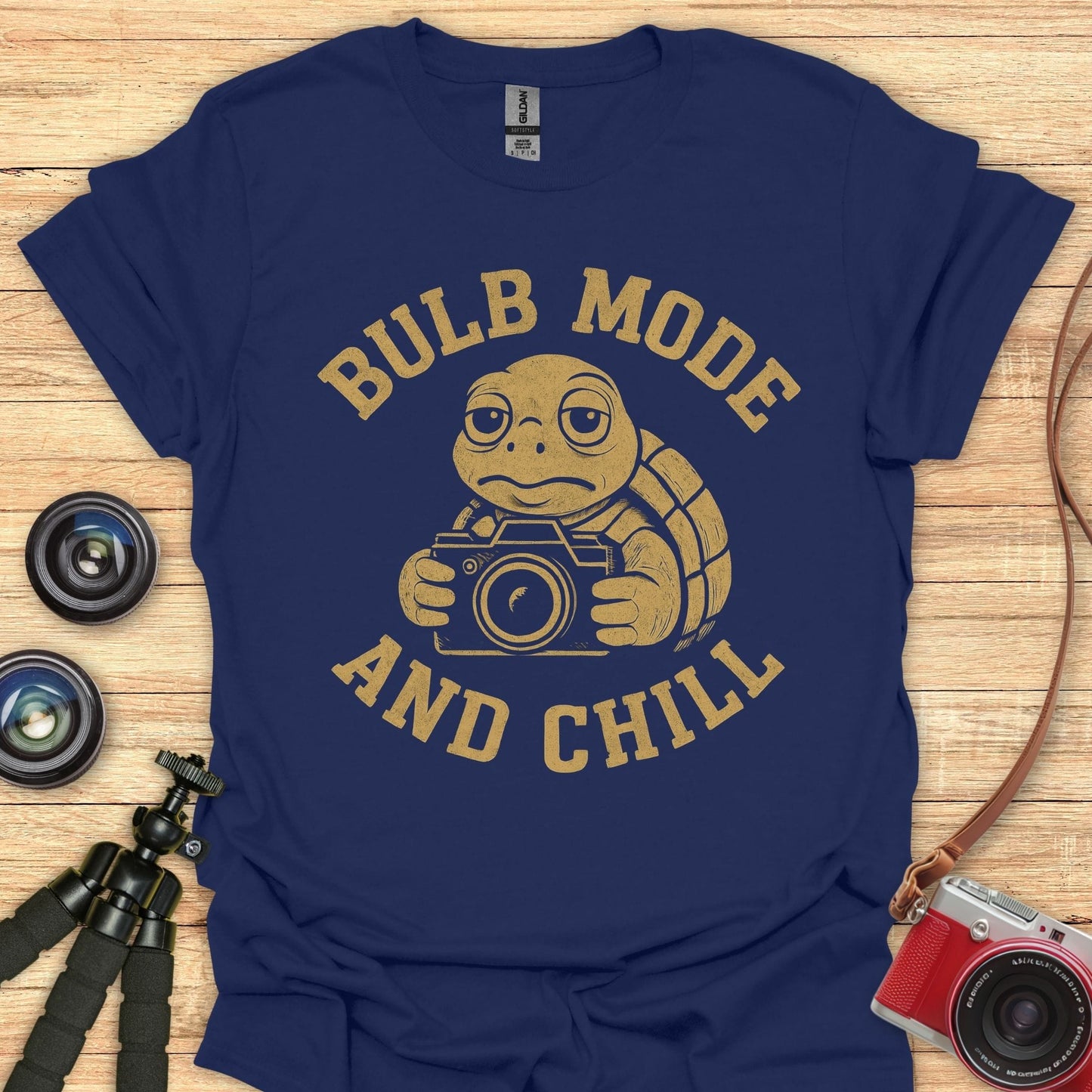 Bulb Mode Chill Turtle T-Shirt