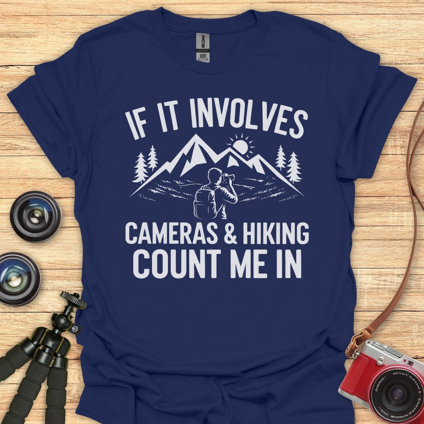 Cameras And Hiking T-Shirt