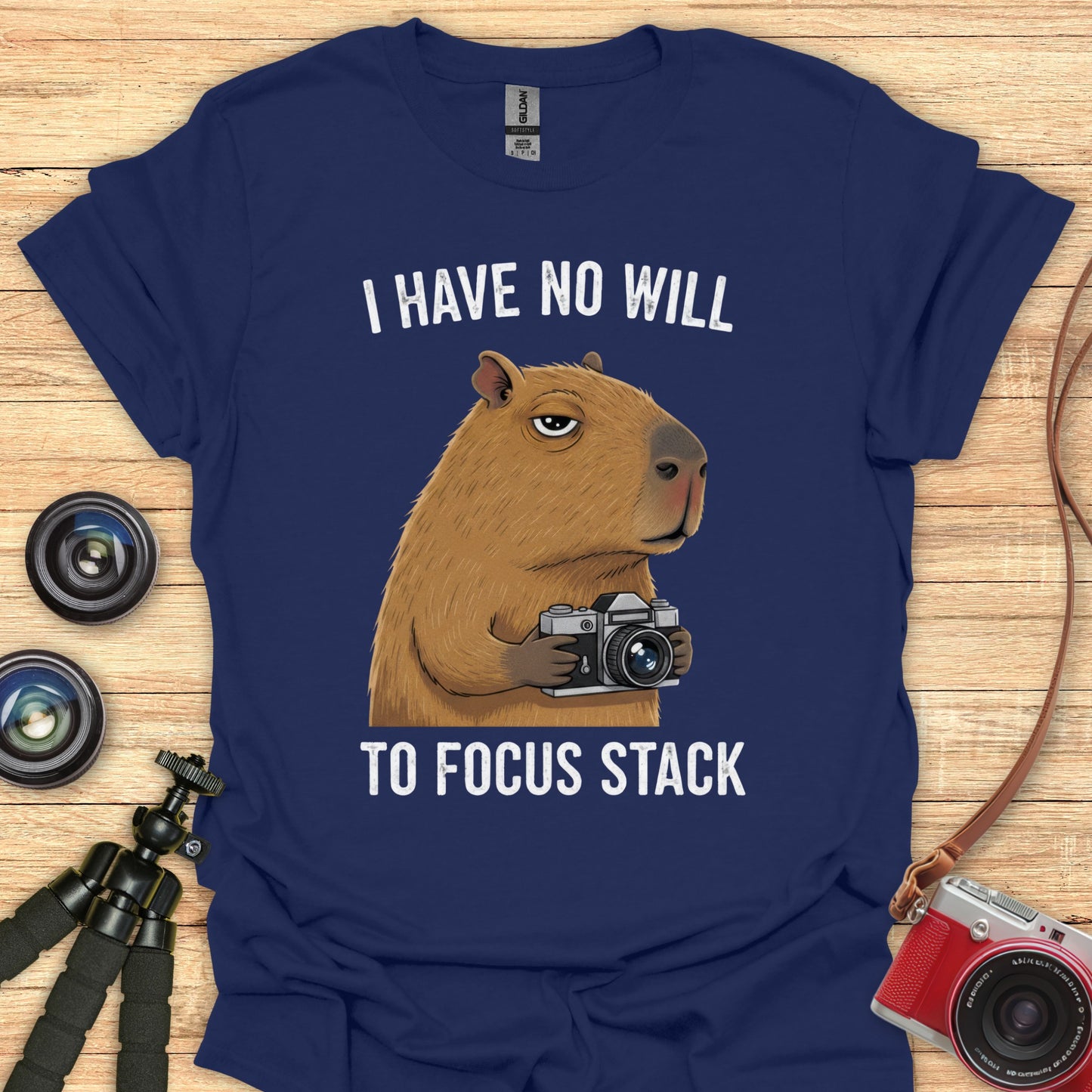 No Will To Focus Stack T-Shirt