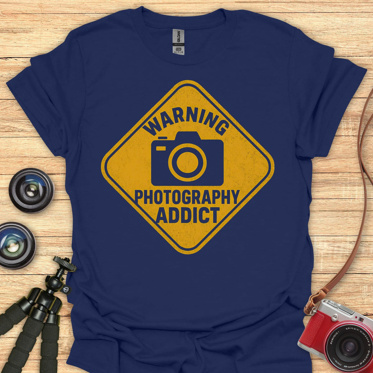 Warning Photography Addict T-Shirt