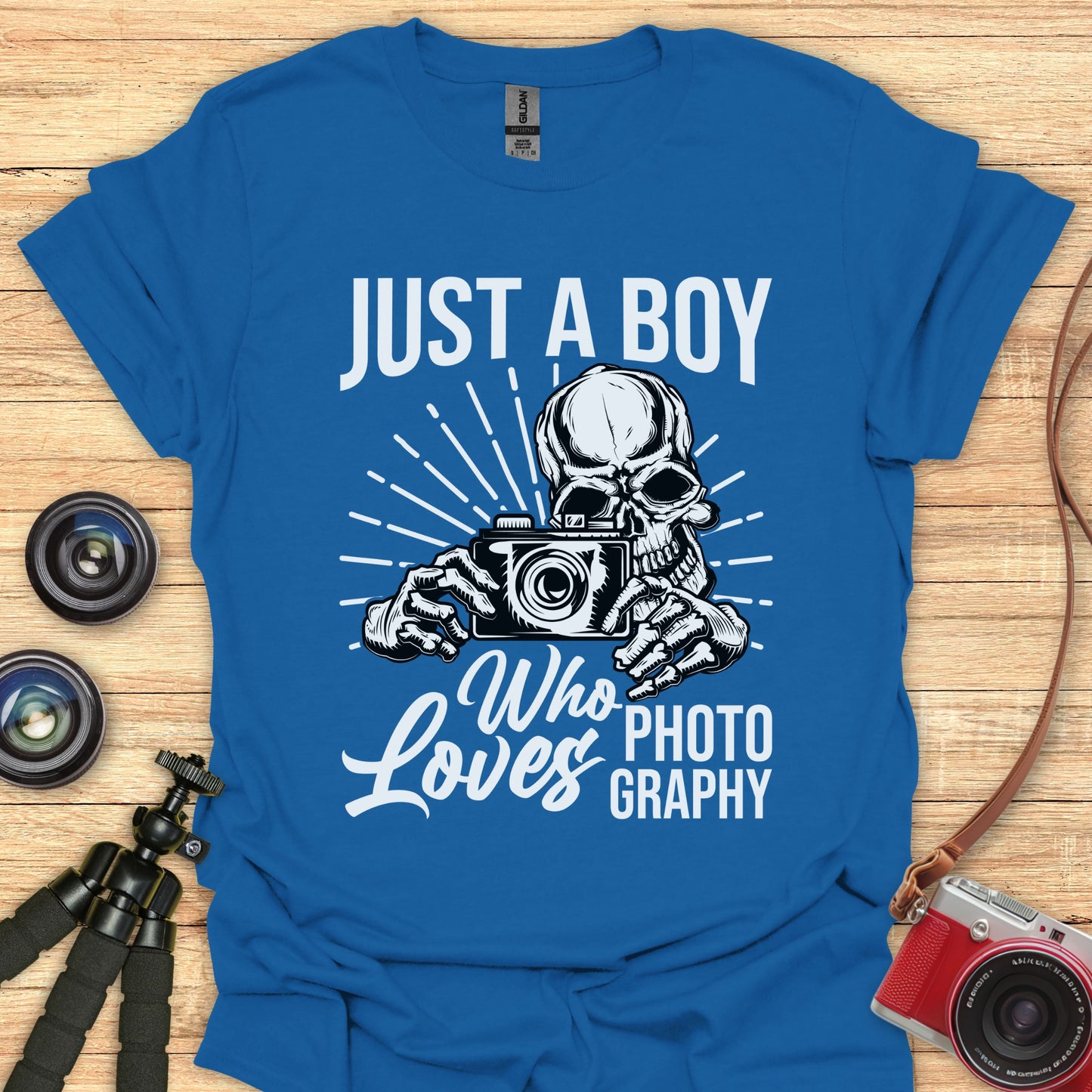 Just A Boy Who Loves Photography T-Shirt