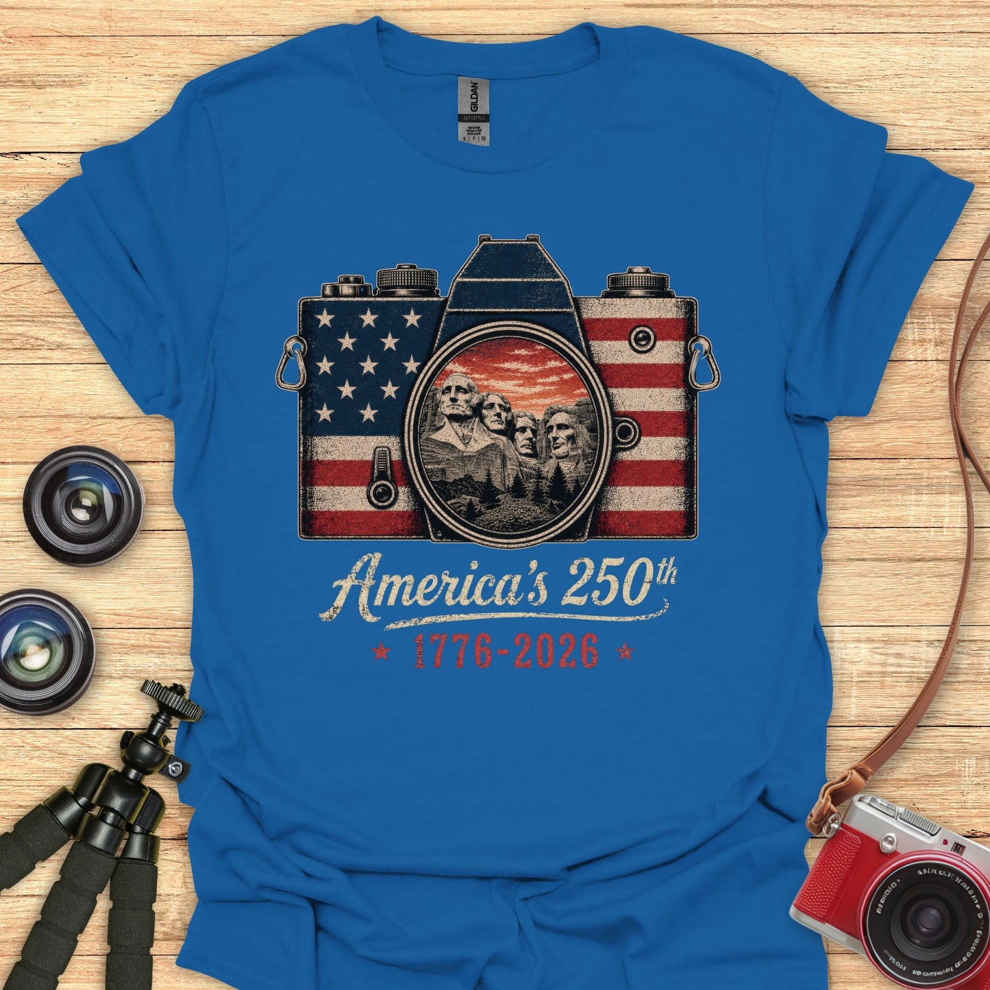 Camera Rushmore USA 250 T-Shirt