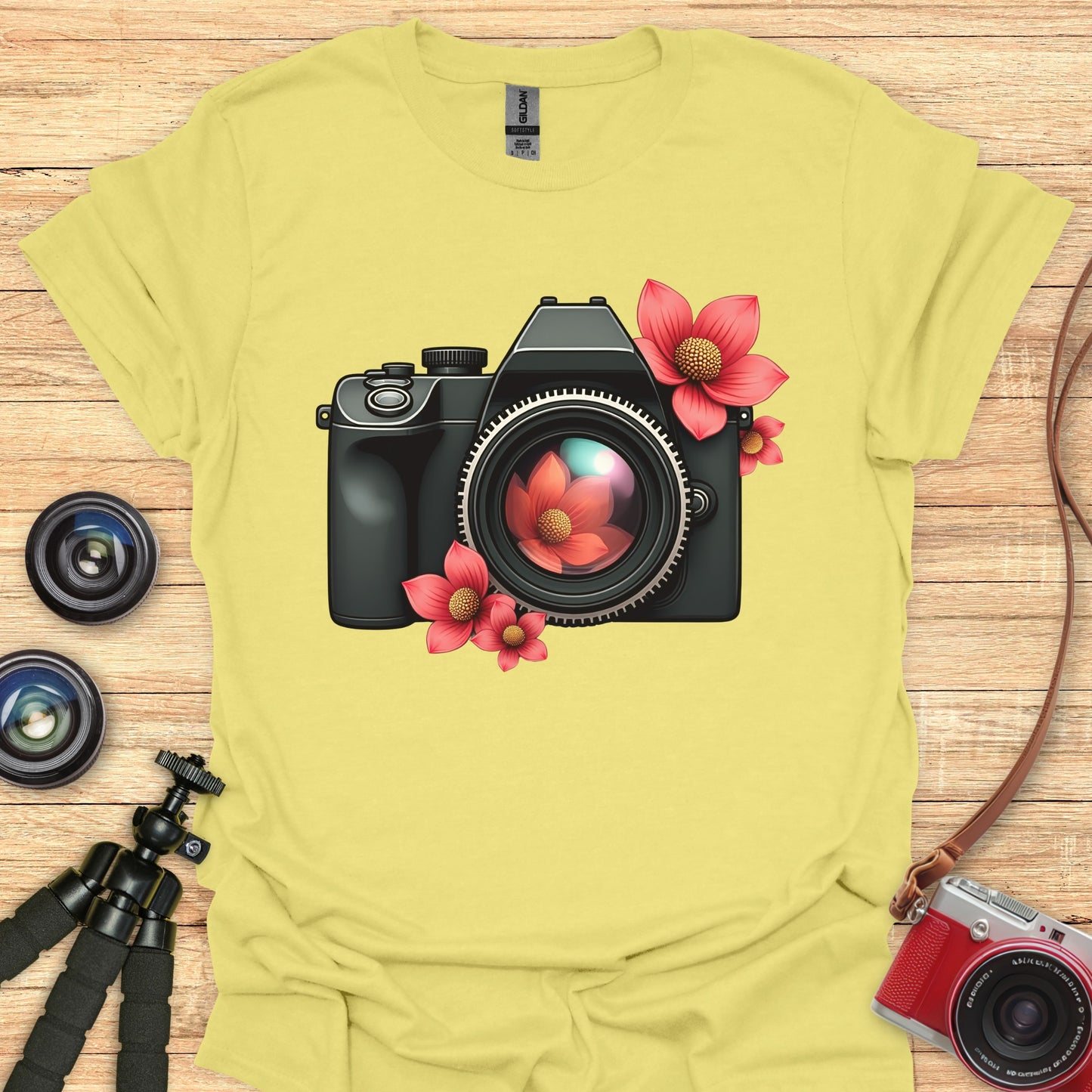 Camera Blossoms T-Shirt