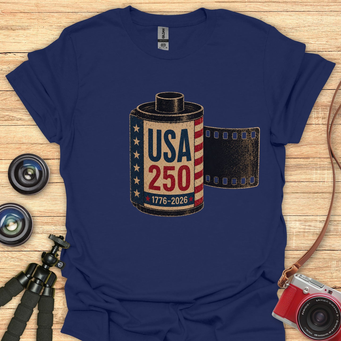 35mm Film Roll 250th T-Shirt